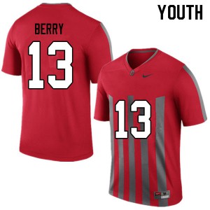 #13 Rashod Berry Ohio State Youth Official Jersey Throwback