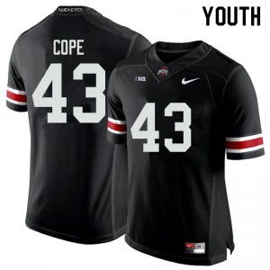 #43 Robert Cope Ohio State Buckeyes Youth Embroidery Jersey Black
