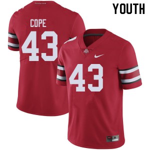 #43 Robert Cope Ohio State Youth NCAA Jerseys Red