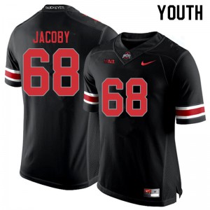 #68 Ryan Jacoby Ohio State Buckeyes Youth Official Jersey Blackout