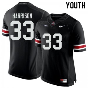 #33 Zach Harrison OSU Buckeyes Youth University Jersey Black
