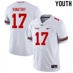 #17 Danny Vanatsky OSU Youth NCAA Jersey White