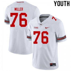 #76 Harry Miller Ohio State Youth University Jerseys White