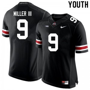 #9 Jack Miller III Ohio State Youth Football Jersey Black