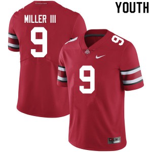 #9 Jack Miller III OSU Youth Stitched Jerseys Scarlet