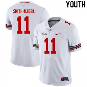#11 Jaxon Smith-Njigba Ohio State Youth Football Jerseys White