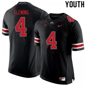 #4 Julian Fleming Ohio State Youth Player Jersey Blackout