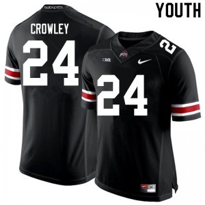 #24 Marcus Crowley Ohio State Buckeyes Youth College Jersey Black
