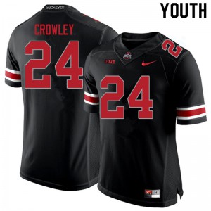 #24 Marcus Crowley Ohio State Youth High School Jerseys Blackout