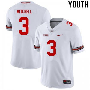 #3 Teradja Mitchell Ohio State Youth NCAA Jerseys White