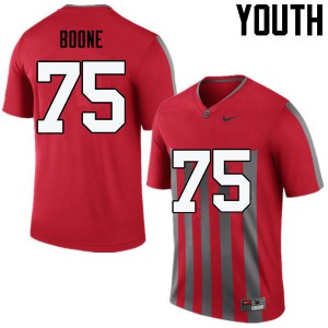 #75 Alex Boone OSU Buckeyes Youth Embroidery Jerseys Throwback