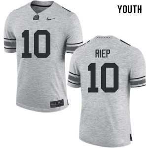 #10 Amir Riep OSU Buckeyes Youth NCAA Jerseys Gray