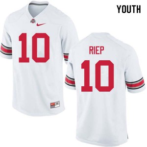 #10 Amir Riep Ohio State Youth University Jerseys White