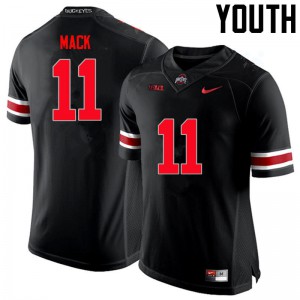 #11 Austin Mack OSU Buckeyes Youth Football Jersey Black