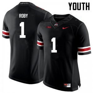 #1 Bradley Roby OSU Buckeyes Youth Official Jerseys Black