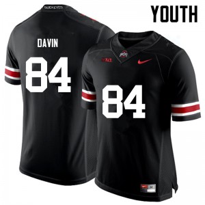 #84 Brock Davin Ohio State Buckeyes Youth Stitch Jersey Black