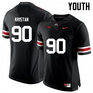 #90 Bryan Kristan Ohio State Youth Official Jersey Black