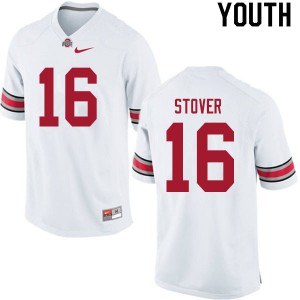 #16 Cade Stover Ohio State Youth Stitched Jersey White
