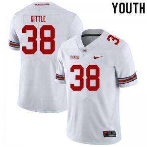 #38 Cameron Kittle OSU Youth Stitched Jersey White