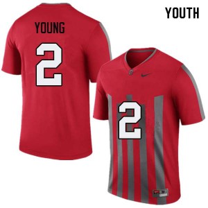 #2 Chase Young OSU Buckeyes Youth Embroidery Jersey Throwback