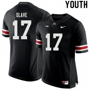#17 Chris Olave OSU Buckeyes Youth High School Jerseys Black