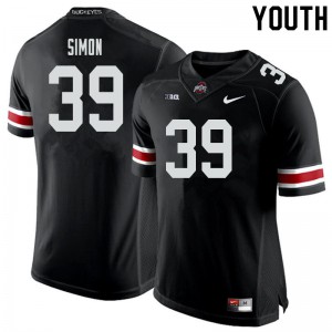 #39 Cody Simon Ohio State Youth Football Jerseys Black