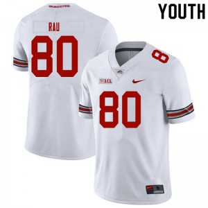 #80 Corey Rau OSU Youth College Jerseys White
