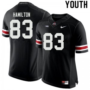 #83 Cormontae Hamilton OSU Buckeyes Youth High School Jerseys Black