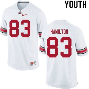 #83 Cormontae Hamilton Ohio State Buckeyes Youth University Jerseys White