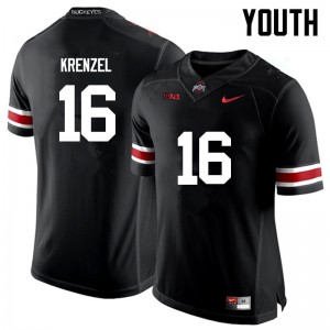 #16 Craig Krenzel Ohio State Youth Embroidery Jersey Black