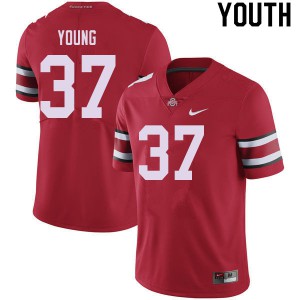 #37 Craig Young OSU Youth College Jerseys Red