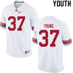 #37 Craig Young OSU Youth NCAA Jersey White
