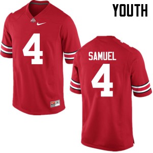 #4 Curtis Samuel OSU Buckeyes Youth Stitched Jersey Red