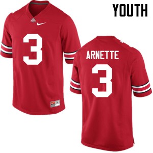 #3 Damon Arnette Ohio State Buckeyes Youth Football Jersey Red