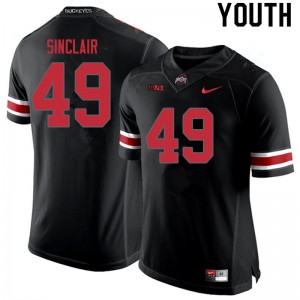 #49 Darryl Sinclair Ohio State Youth Player Jersey Blackout