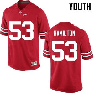 #53 Davon Hamilton OSU Youth High School Jerseys Red