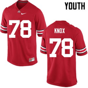 #78 Demetrius Knox OSU Youth Football Jersey Red