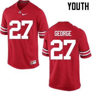 #27 Eddie George Ohio State Buckeyes Youth Stitch Jersey Red