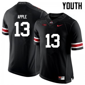 #13 Eli Apple OSU Buckeyes Youth College Jersey Black