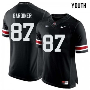 #87 Ellijah Gardiner OSU Buckeyes Youth Player Jersey Black