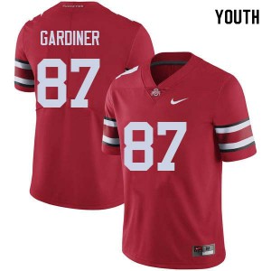 #87 Ellijah Gardiner OSU Youth High School Jersey Red