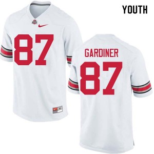 #87 Ellijah Gardiner Ohio State Youth Official Jerseys White