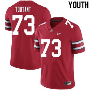 #73 Grant Toutant OSU Youth Stitch Jersey Red