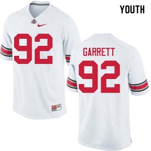 #92 Haskell Garrett OSU Buckeyes Youth Embroidery Jersey White