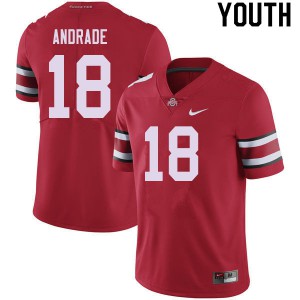 #18 J.P. Andrade OSU Youth High School Jerseys Red