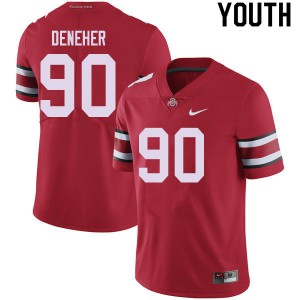 #90 Jack Deneher OSU Buckeyes Youth Alumni Jersey Red