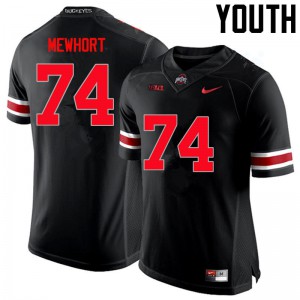 #74 Jack Mewhort OSU Buckeyes Youth High School Jerseys Black