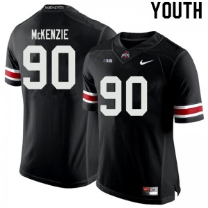 #90 Jaden McKenzie Ohio State Youth College Jersey Black