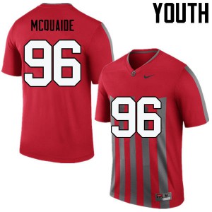 #96 Jake McQuaide Ohio State Youth Player Jersey Throwback