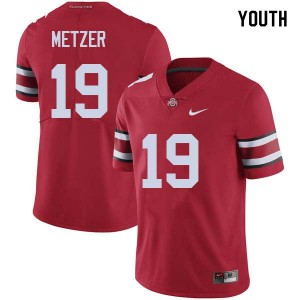 #19 Jake Metzer Ohio State Youth High School Jersey Red